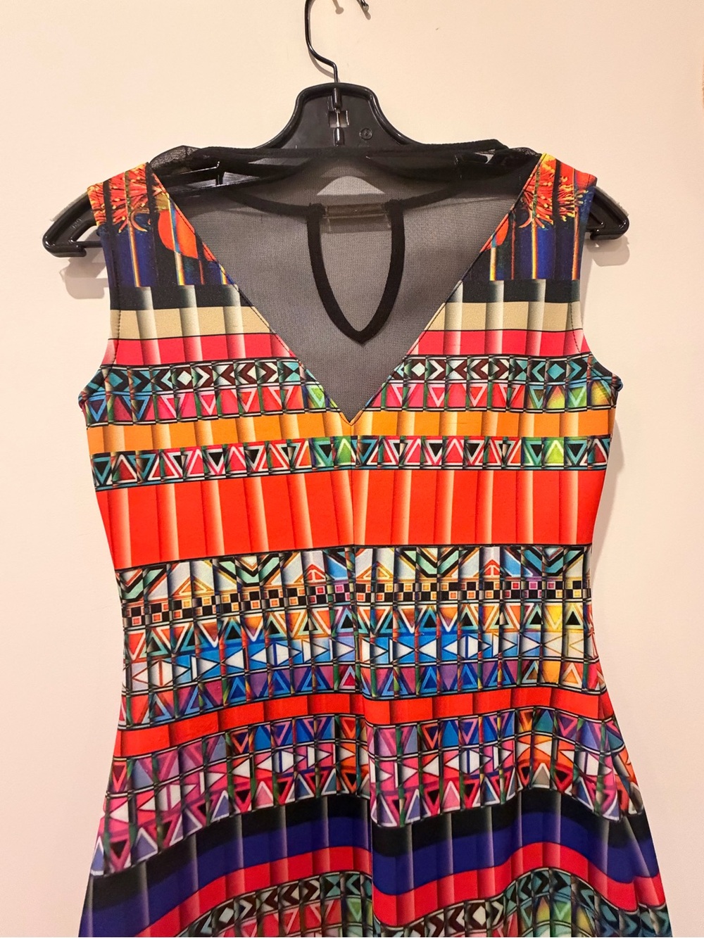 Joseph Ribkoff Multicolor Geometric & Floral Sheath Dress - Picture 4 of 6